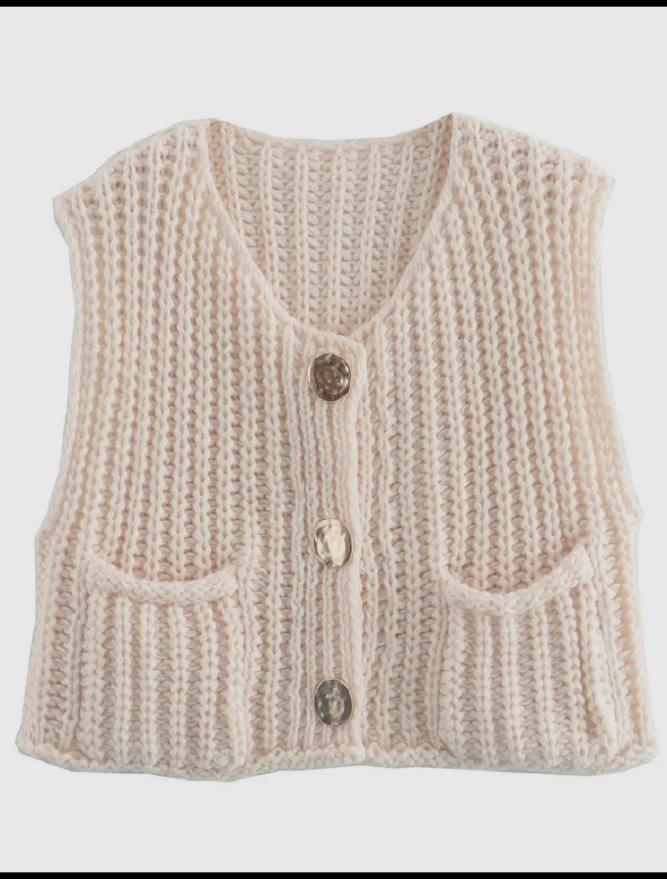 Cropped Sweater Vest
