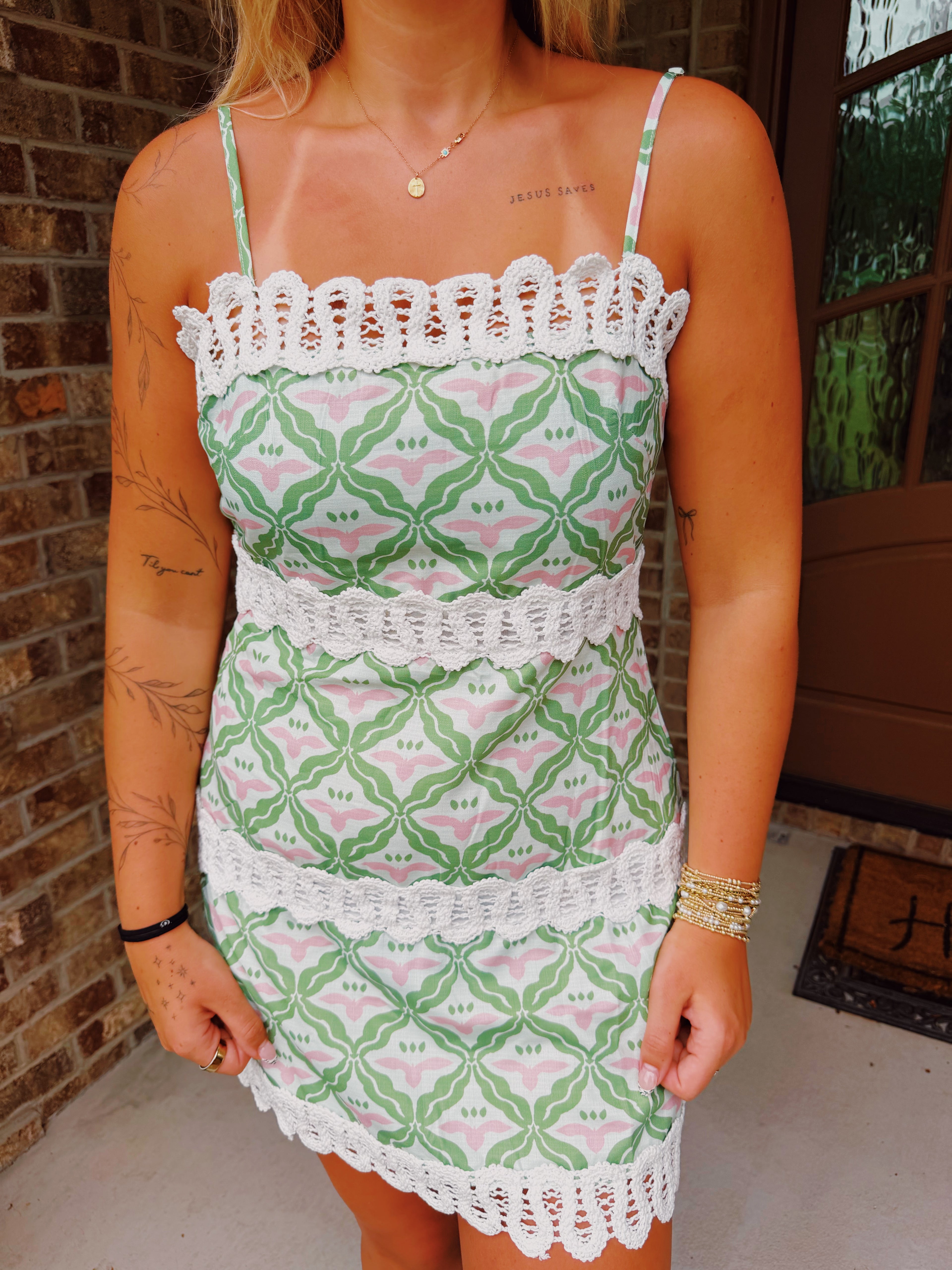Lace Scalloped Dress