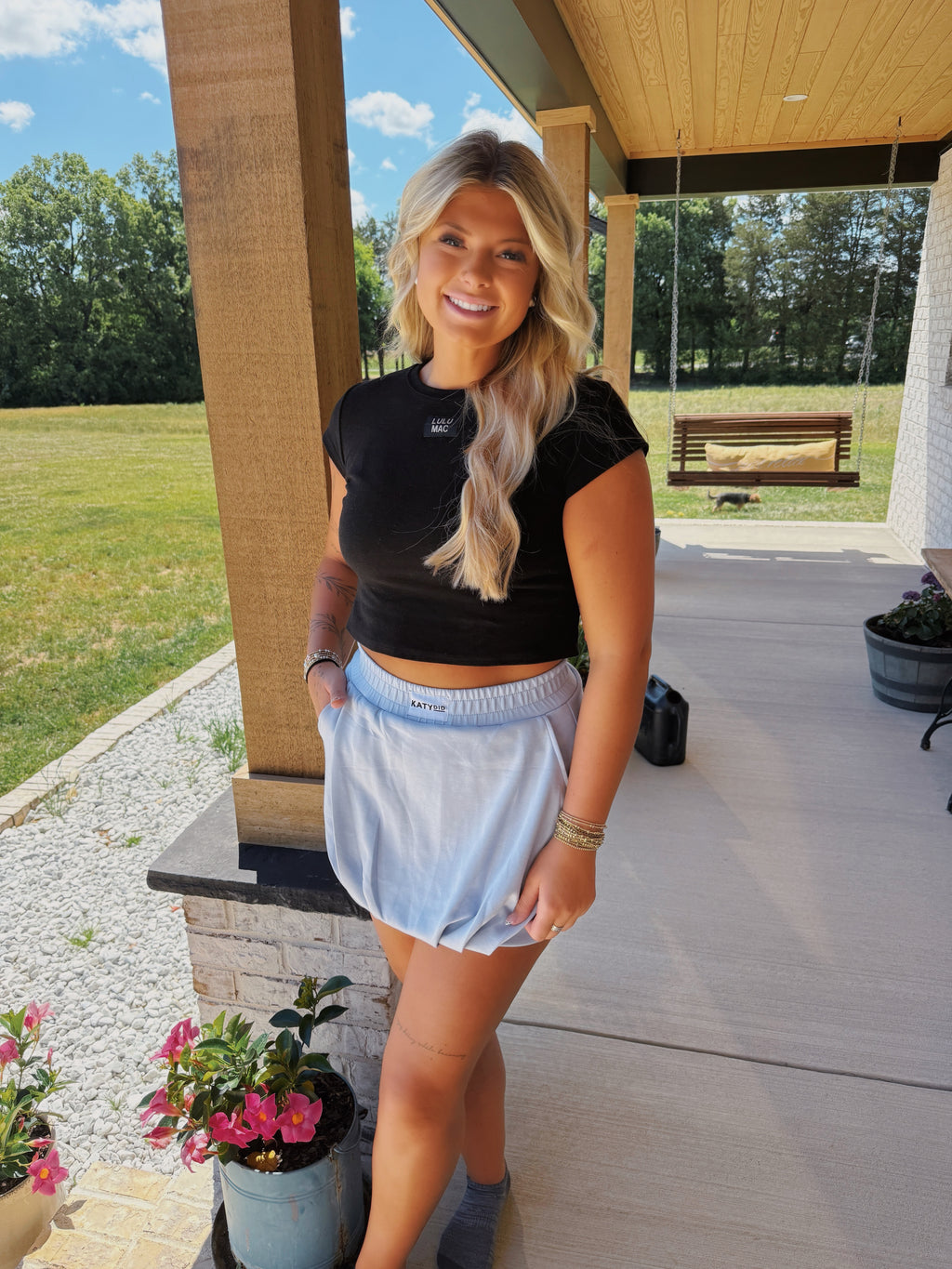 Baby Blue Bubble Skirt