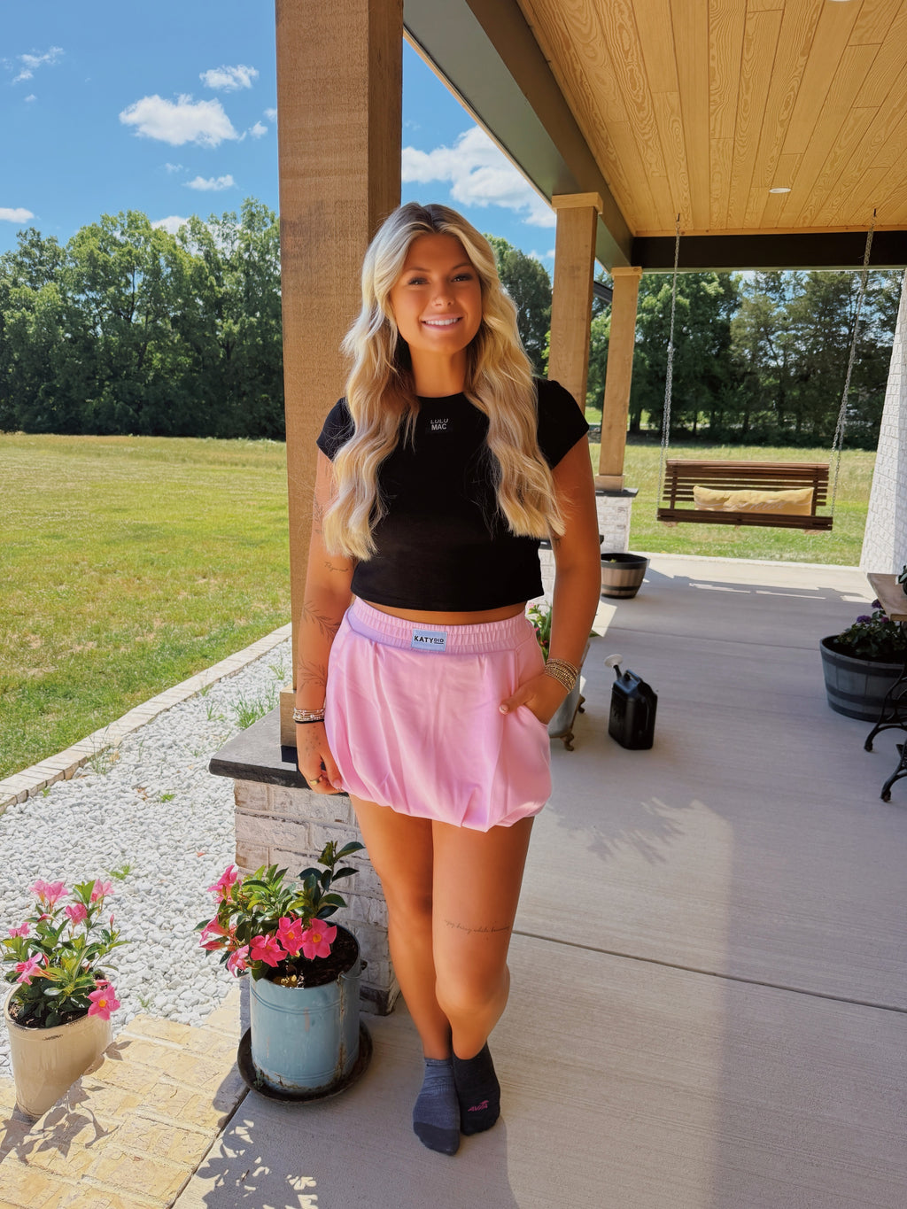 Katydid Baby Pink Bubble Skirt