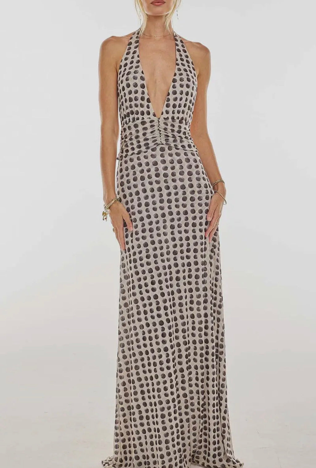 Brown Polka Dot Dress **SALE