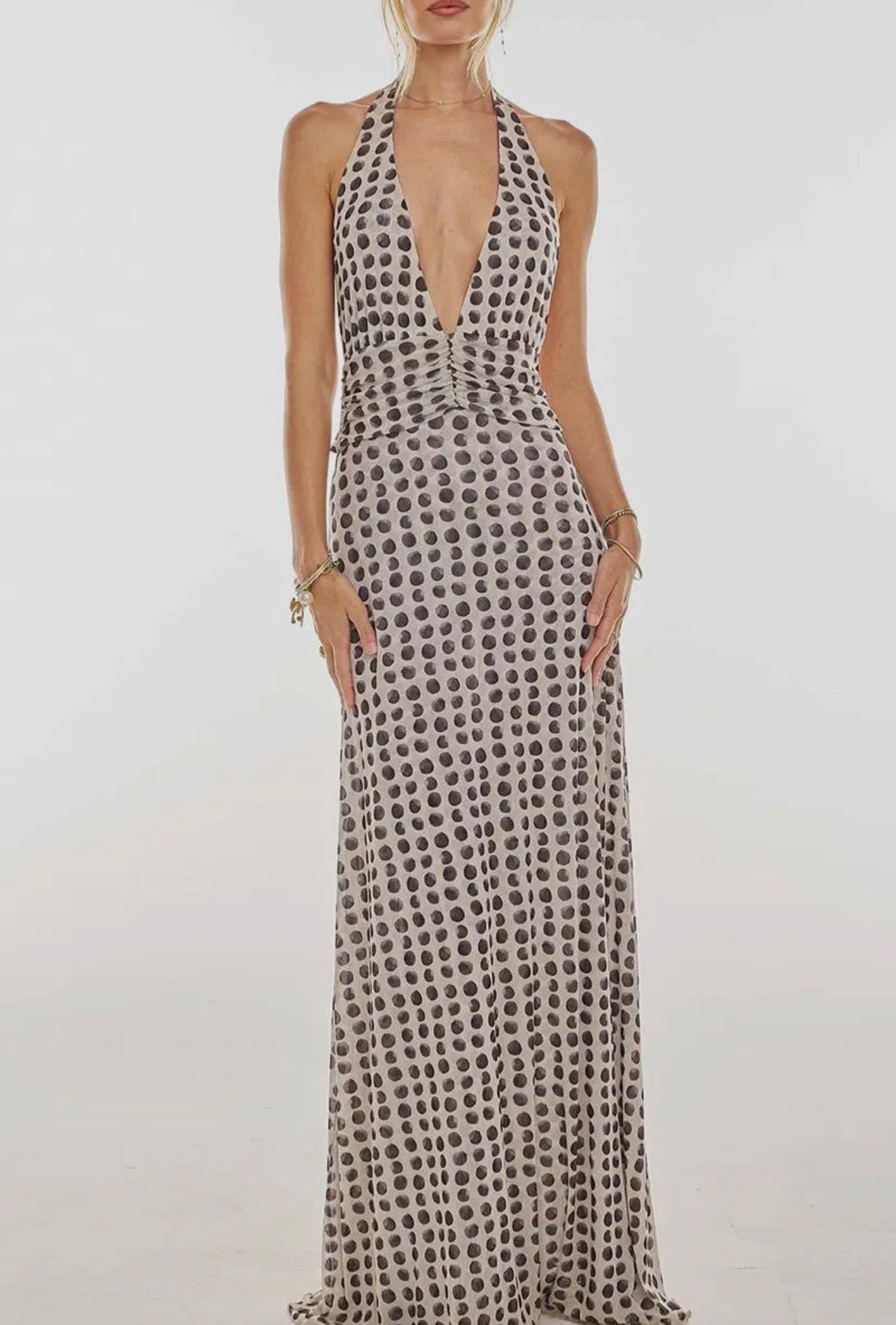 Brown Polka Dot Dress **SALE