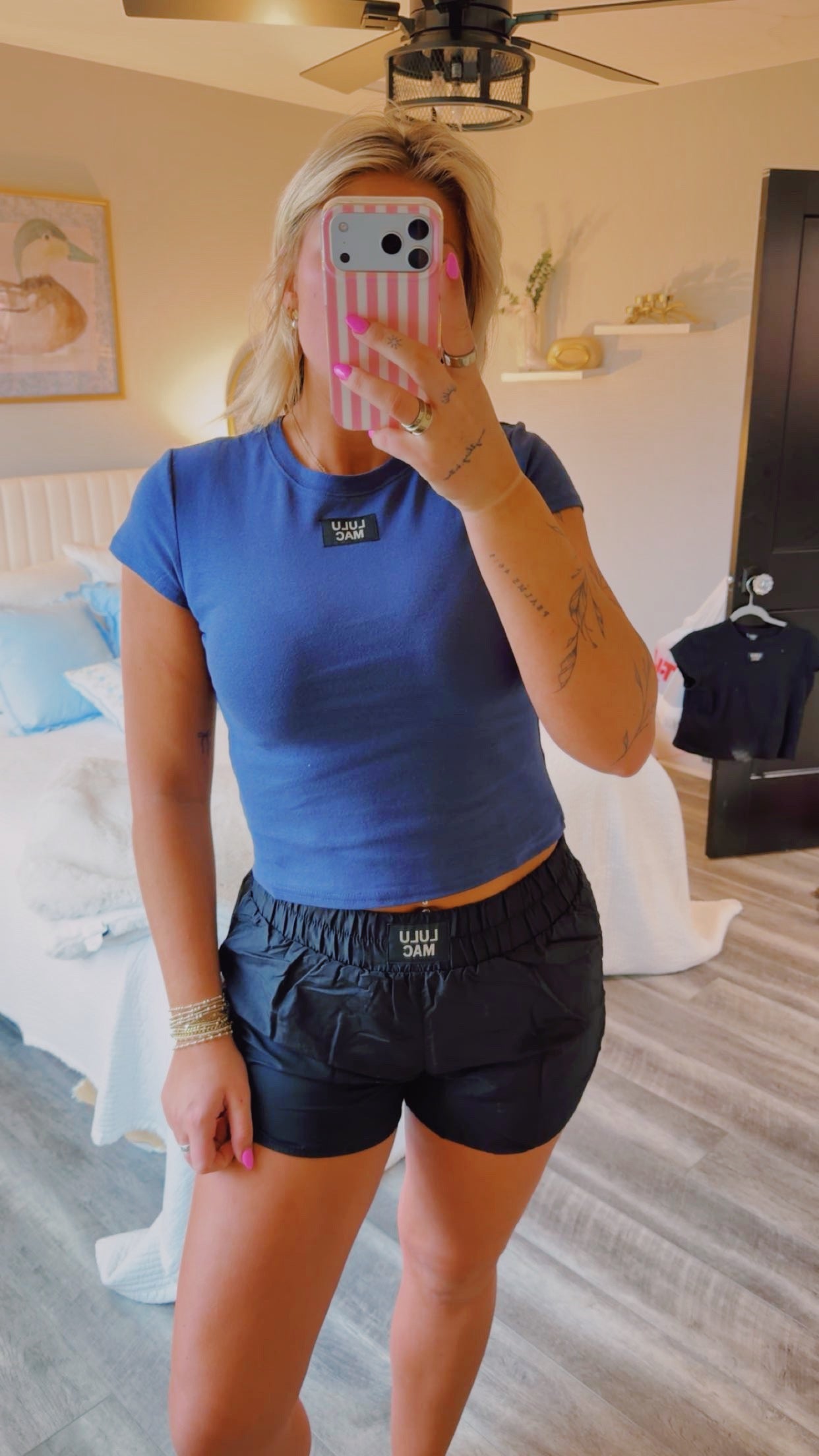 LuluMac Black Athletic Short