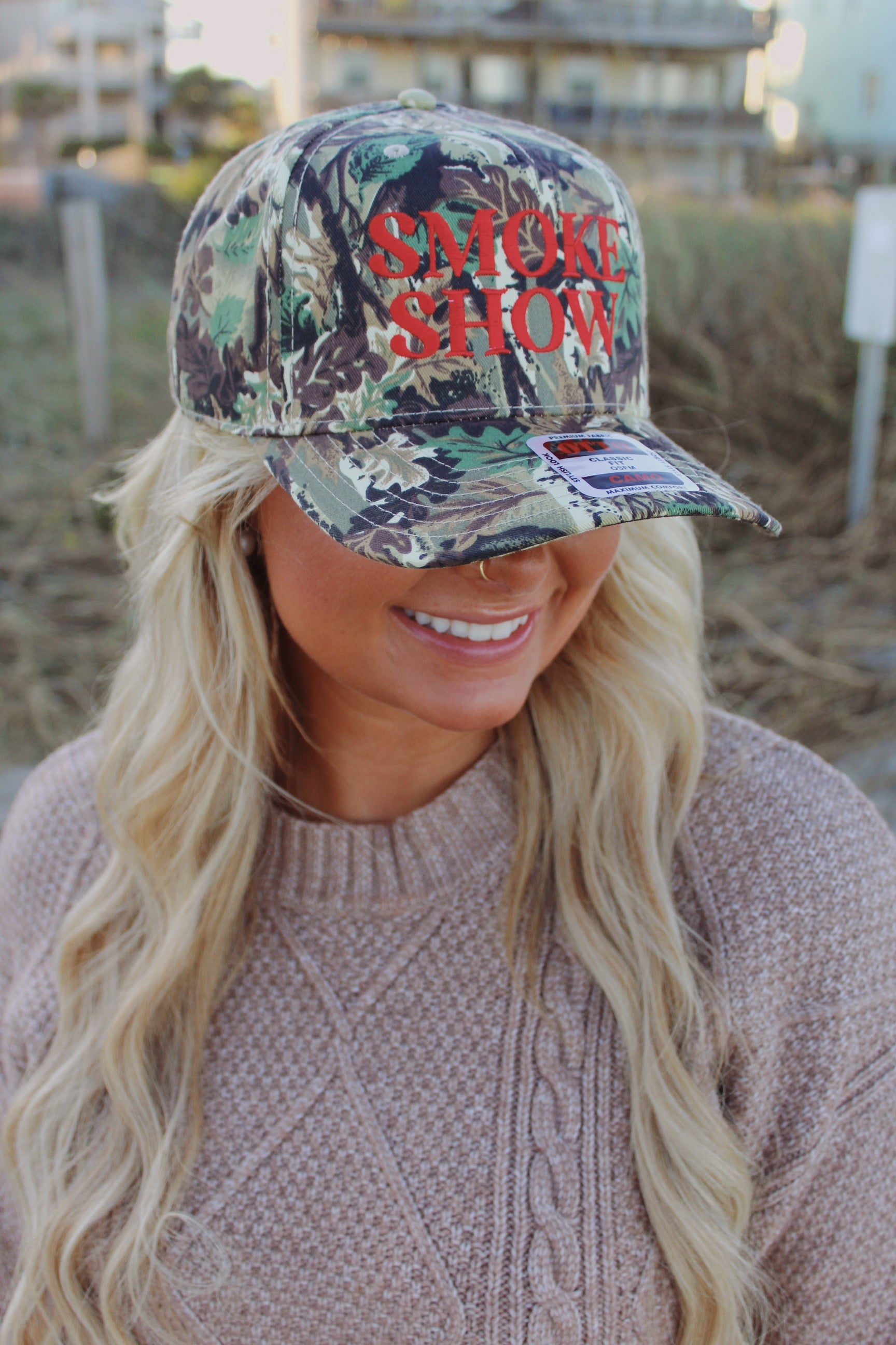 Camo Smoke Show Embroidered Hat