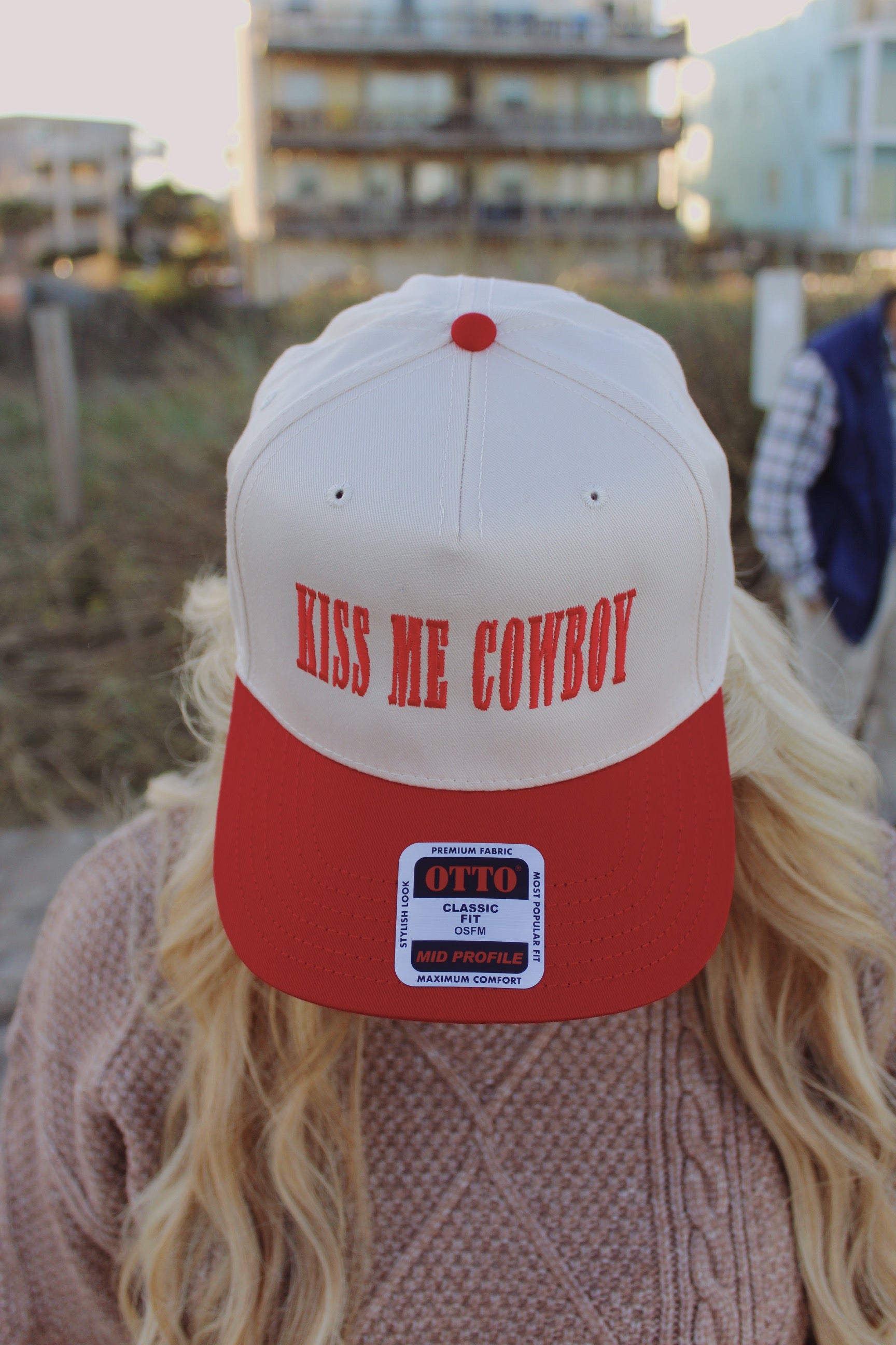 Kiss Me Cowboy Embroidered Hat