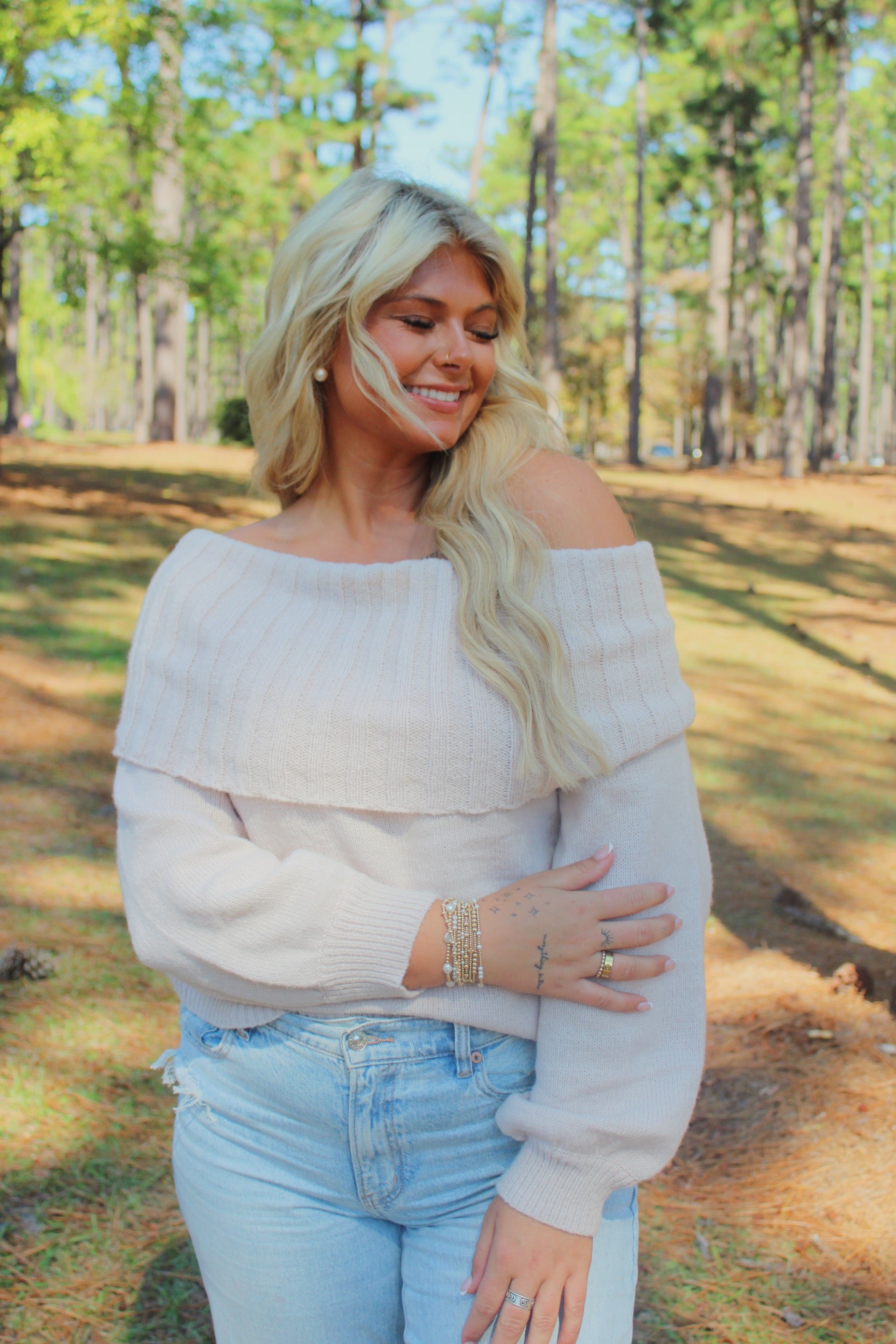 Off the Shoulder Sweater
