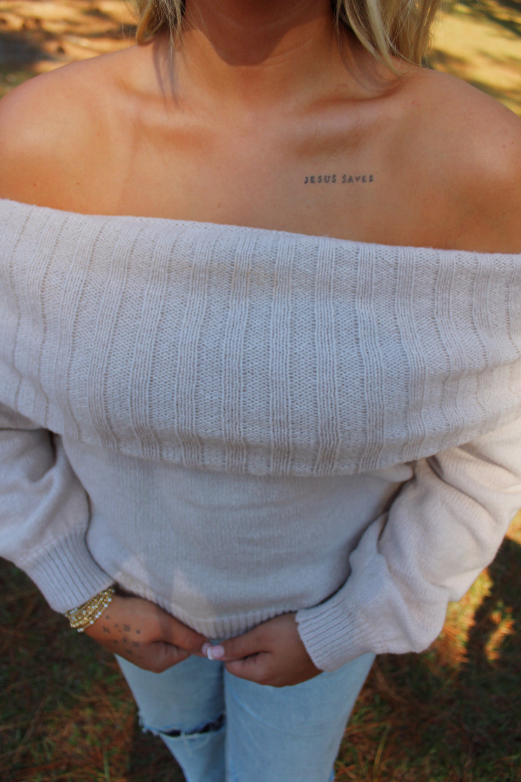 Off the Shoulder Sweater