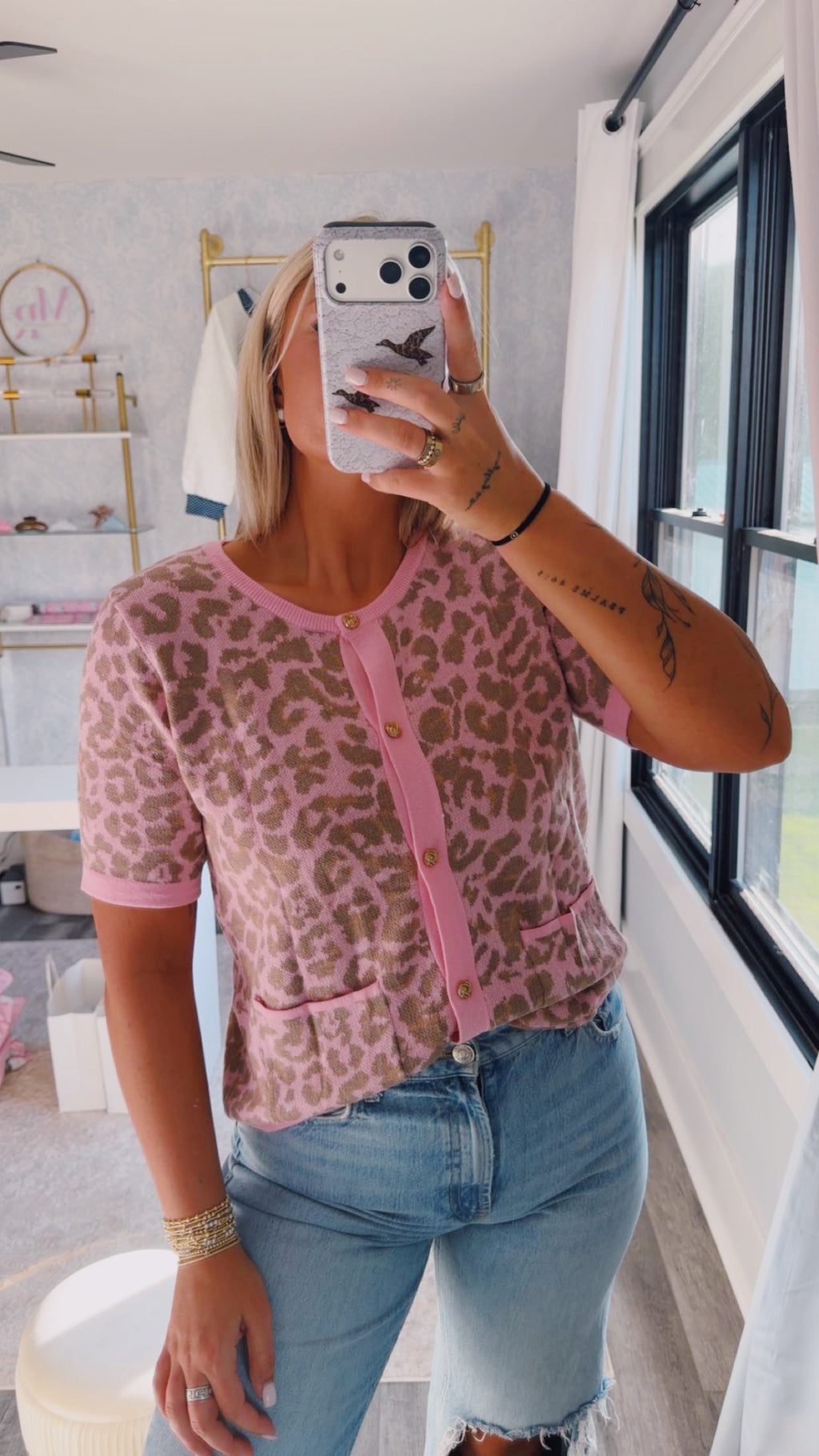 Cheetah Sweater Top