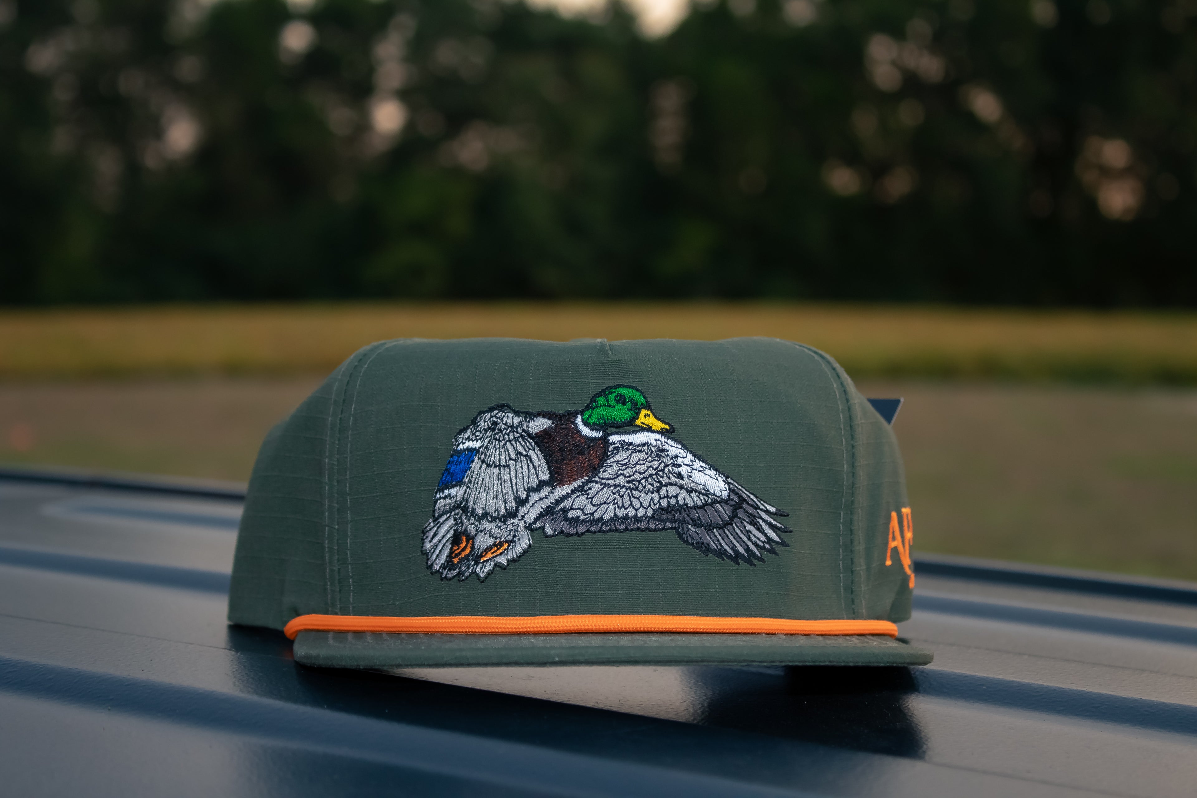 American Flyaway Waterfowl Mallard Drake Rope Hat