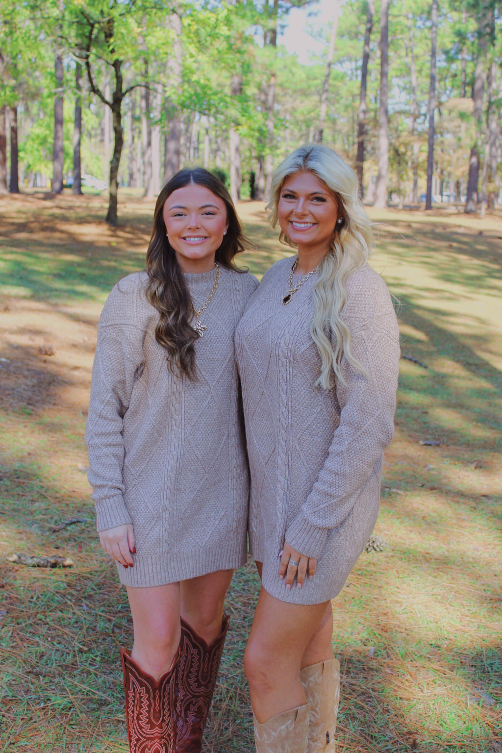 Cable Knit Sweater Dress